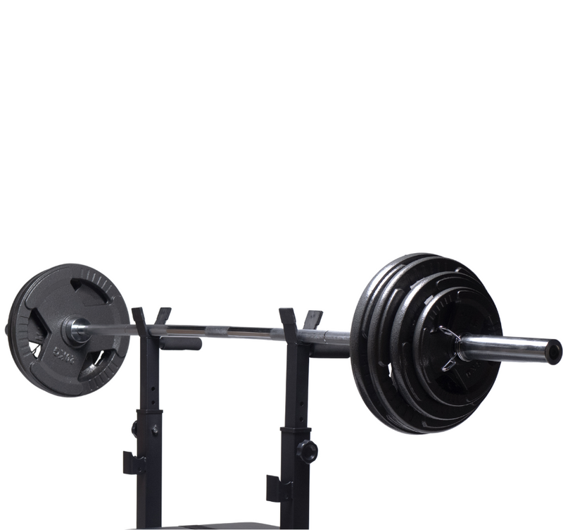 Træningssæt med Træningsbænk & vægtskiver op til 27,5 kg