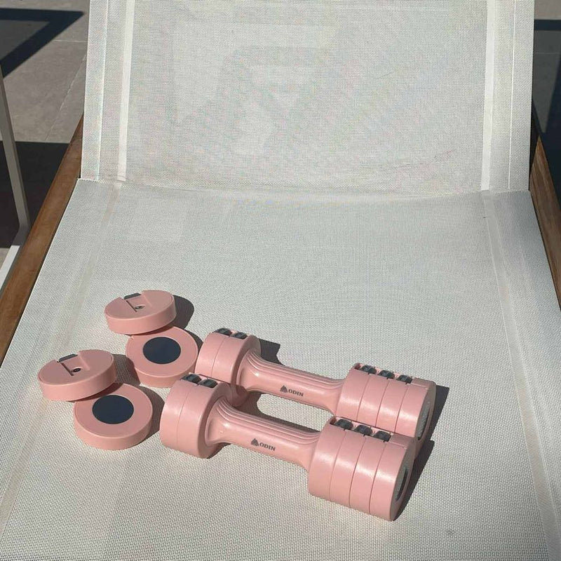Odin Basic Justerbare Håndvægte (Sæt af 2x2,5kg) Pink