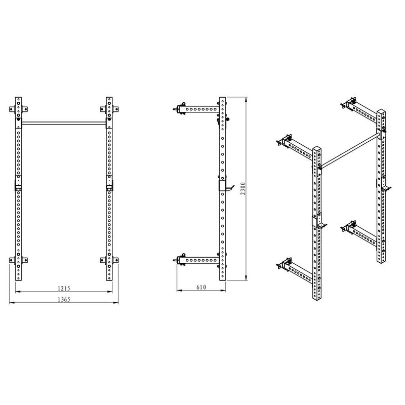 Odin Foldbar Wall Mount Rack