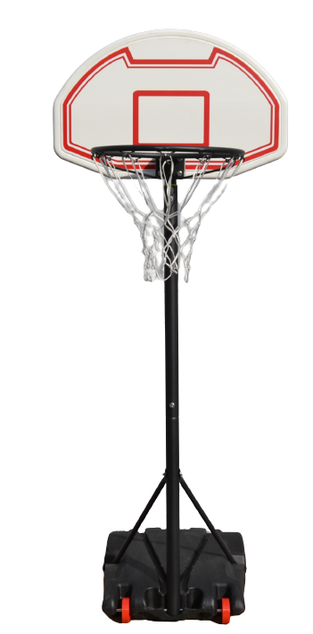 Odin Basketstander 38 cm Sort - Justerbar fra 1,60 m til 2,1 m - med Fod