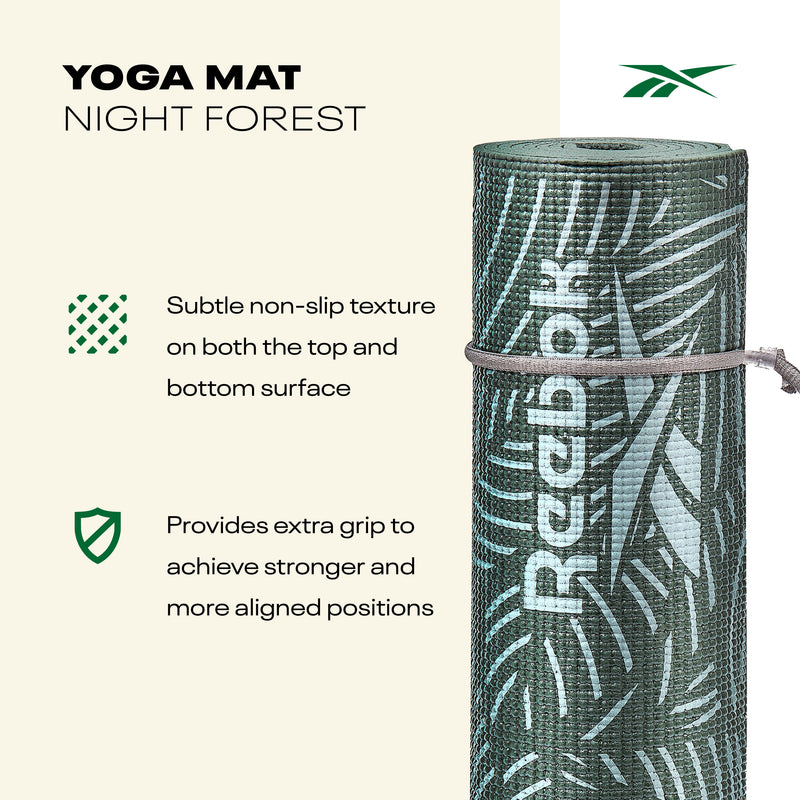 Reebok Yogamåtte - 4mm - Night Forest