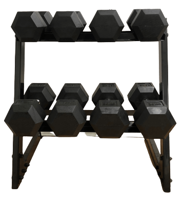 Odin 130kg Hex Set PAKKETILBUD (4 sæt håndvægte + rack)