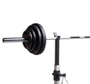 Træningssæt | Justerbar Træningsbænk M. Squat Rack & OL 1,5 m Vægtstangssæt 55 kg vægtskiver